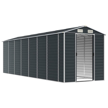 vidaXL Garden Shed Anthracite 191x640x198 cm Galvanised Steel 3