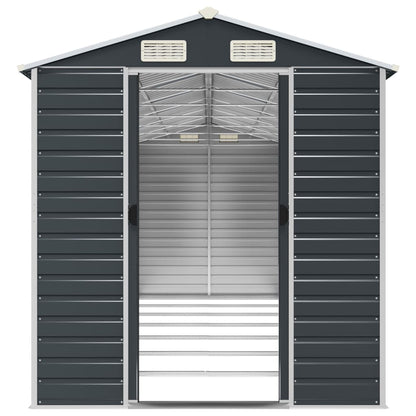 vidaXL Garden Shed Anthracite 191x640x198 cm Galvanised Steel 5