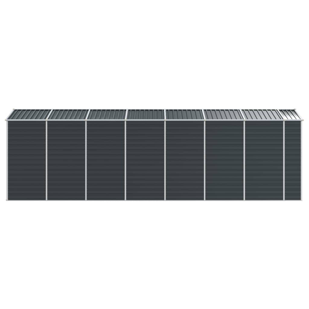 vidaXL Garden Shed Anthracite 191x640x198 cm Galvanised Steel 6