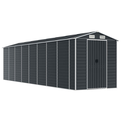 vidaXL Garden Shed Anthracite 191x725x198 cm Galvanised Steel 2