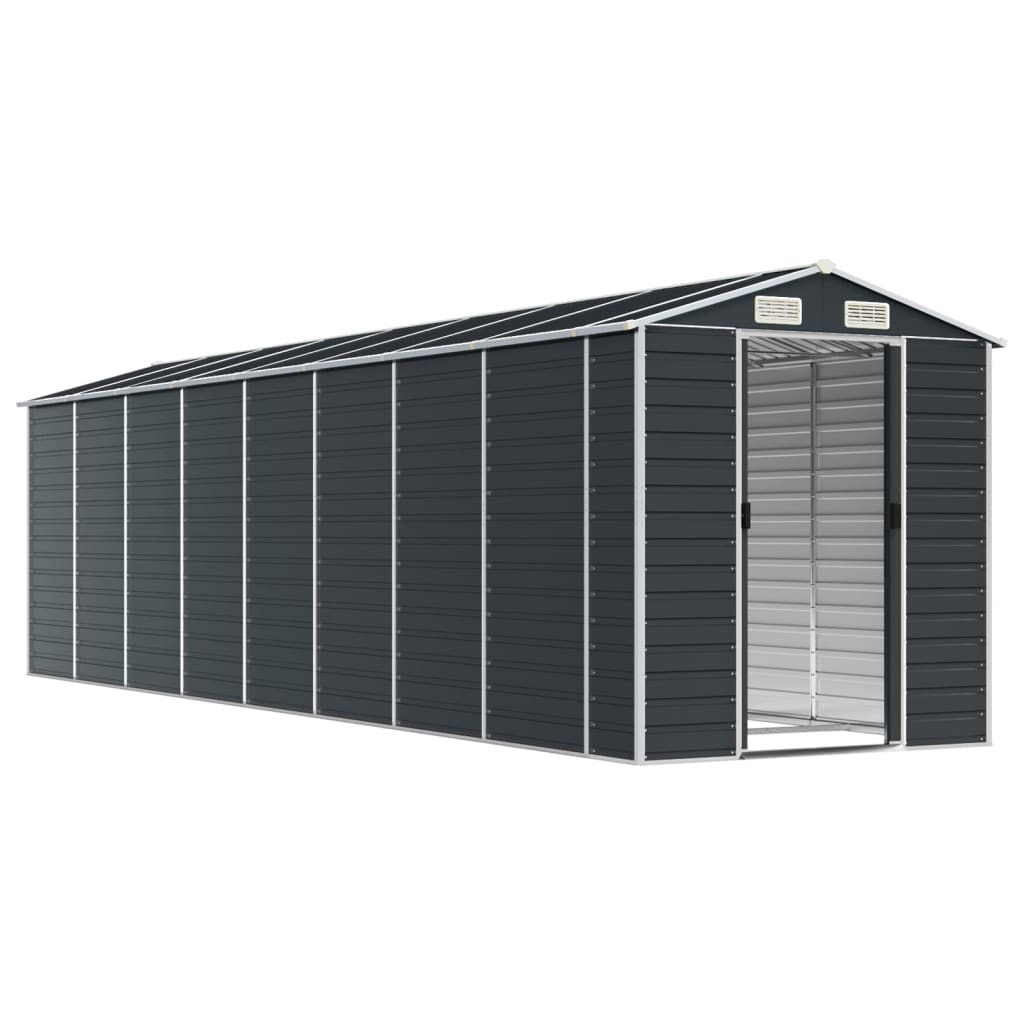 vidaXL Garden Shed Anthracite 191x725x198 cm Galvanised Steel 3