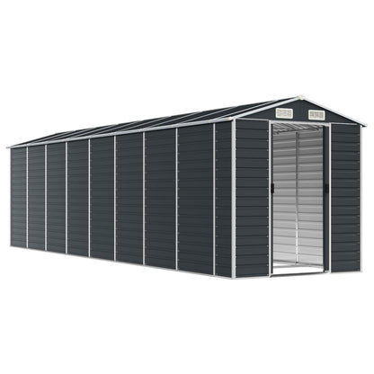 vidaXL Garden Shed Anthracite 191x725x198 cm Galvanised Steel 3