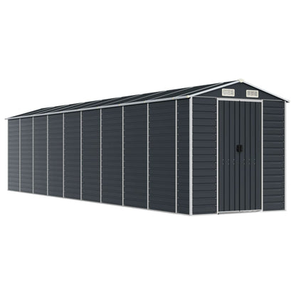 vidaXL Garden Shed Anthracite 191x810x198 cm Galvanised Steel 2