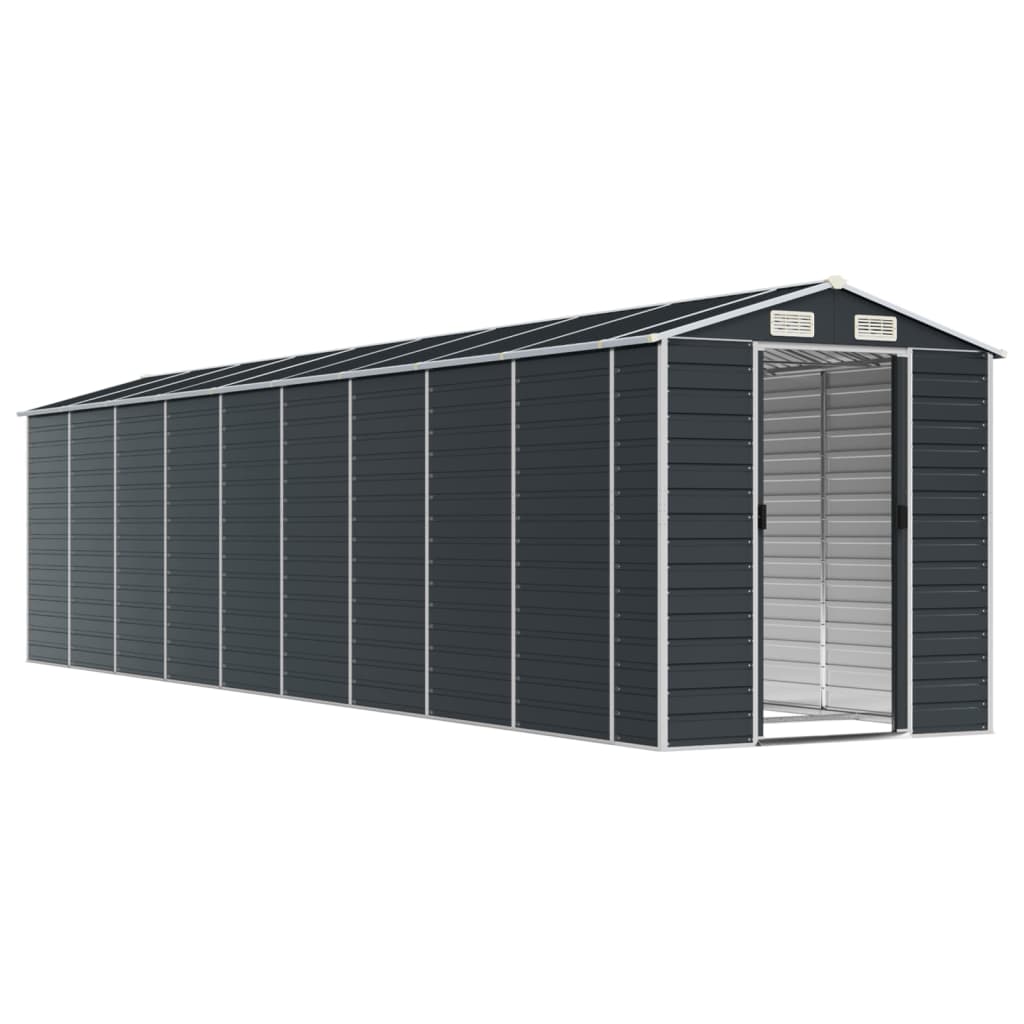 vidaXL Garden Shed Anthracite 191x810x198 cm Galvanised Steel 3