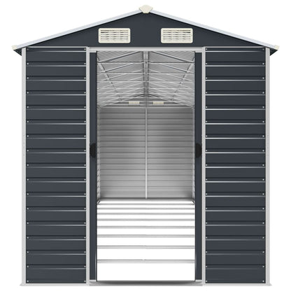 vidaXL Garden Shed Anthracite 191x810x198 cm Galvanised Steel 5