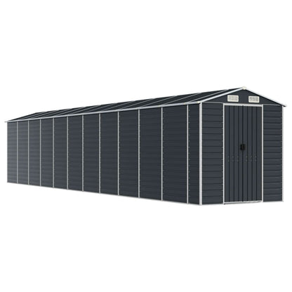 vidaXL Garden Shed Anthracite 191x980x198 cm Galvanised Steel 2