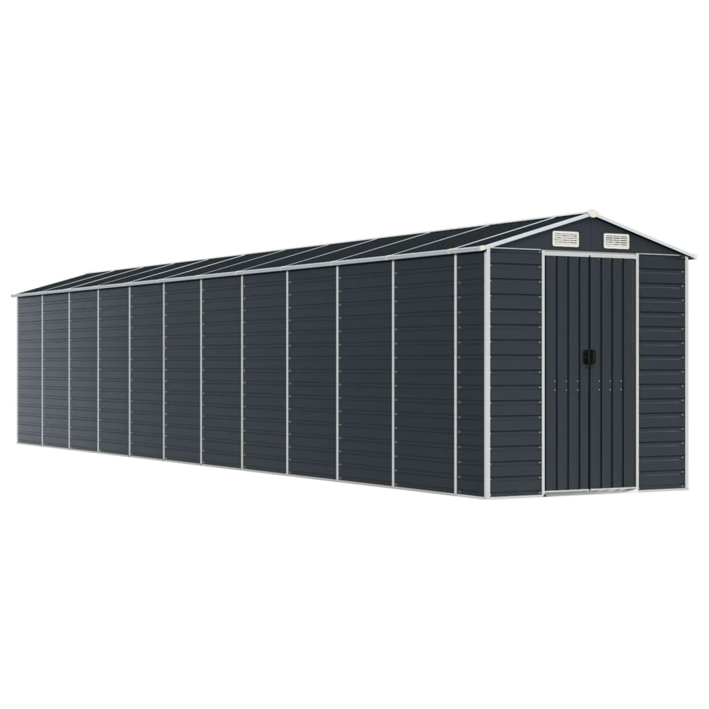 Garden Shed Galvanised Steel Anthracite 191 x 980 x 198 cm