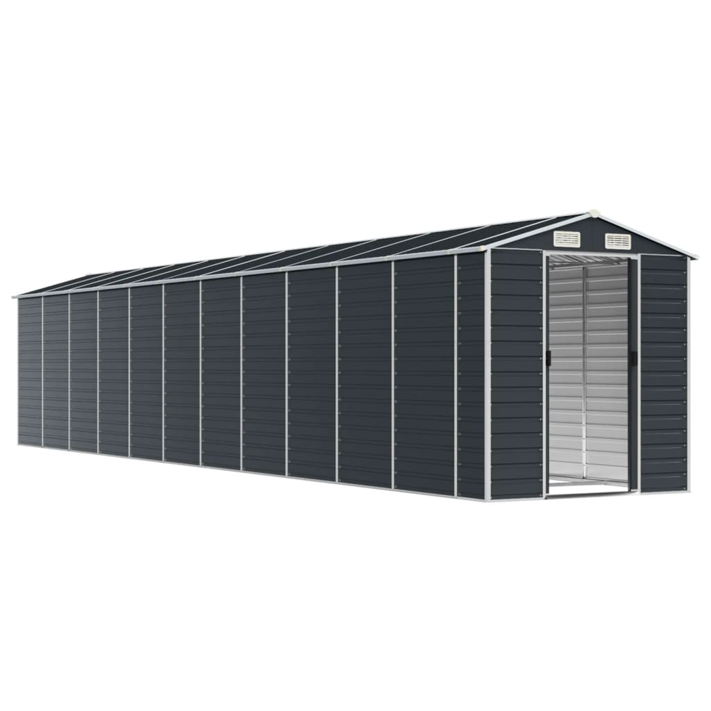 vidaXL Garden Shed Anthracite 191x980x198 cm Galvanised Steel 3