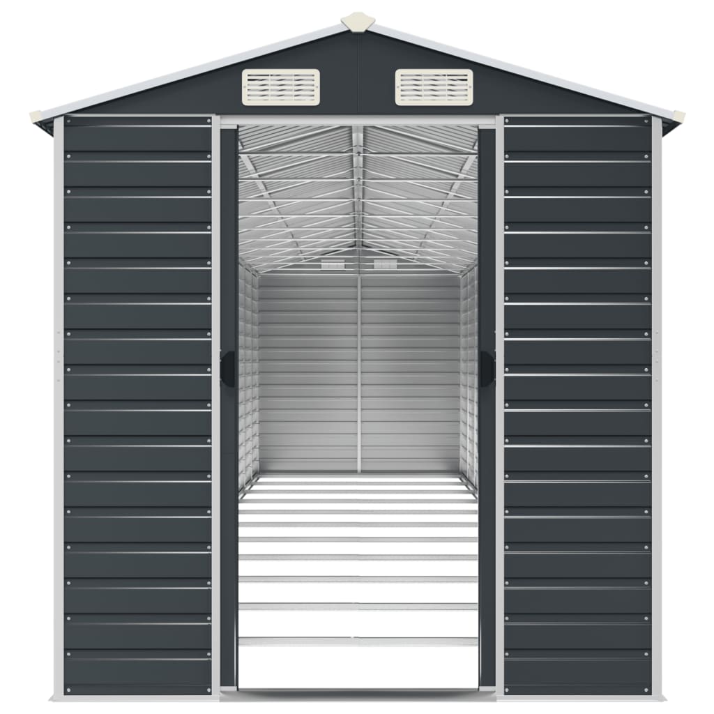 vidaXL Garden Shed Anthracite 191x980x198 cm Galvanised Steel 5