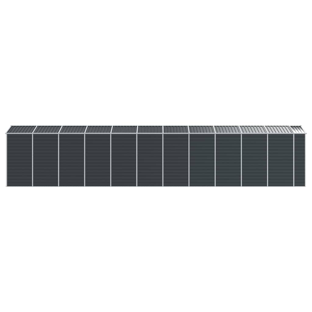 vidaXL Garden Shed Anthracite 191x980x198 cm Galvanised Steel 6