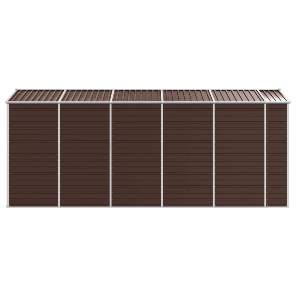 vidaXL Garden Shed | Brown | Galvanised Steel | Large | Garden Shed 6