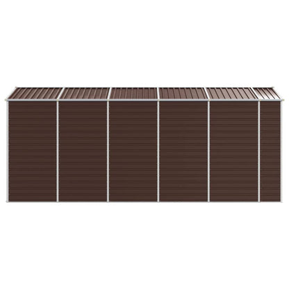 vidaXL Garden Shed | Brown | Galvanised Steel | Large | Garden Shed 6