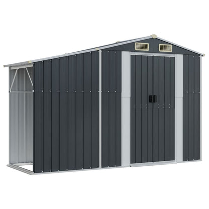 vidaXL Garden Shed Anthracite 277x365,5x179 cm Galvanised Steel 6