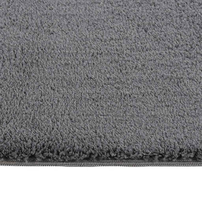 Shaggy Rug Polyester Width 240 cm Anthracite 340 cm
