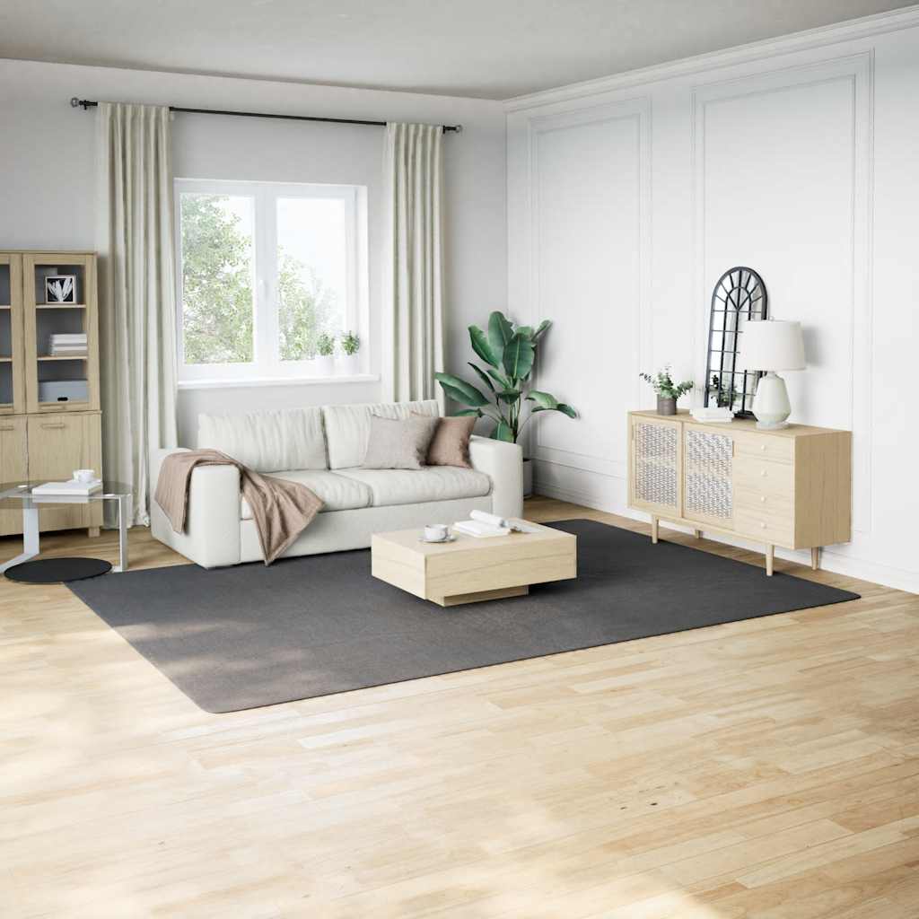 Shaggy Rug Polyester Width 240 cm Anthracite 340 cm
