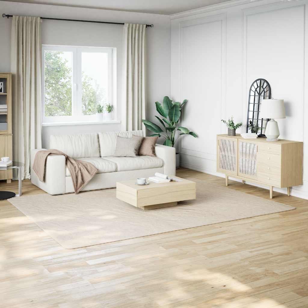 Shaggy Rug Polyester Width 240 cm Cream 305 cm