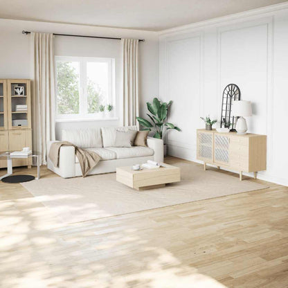 Shaggy Rug Polyester Width 240 cm Cream 340 cm