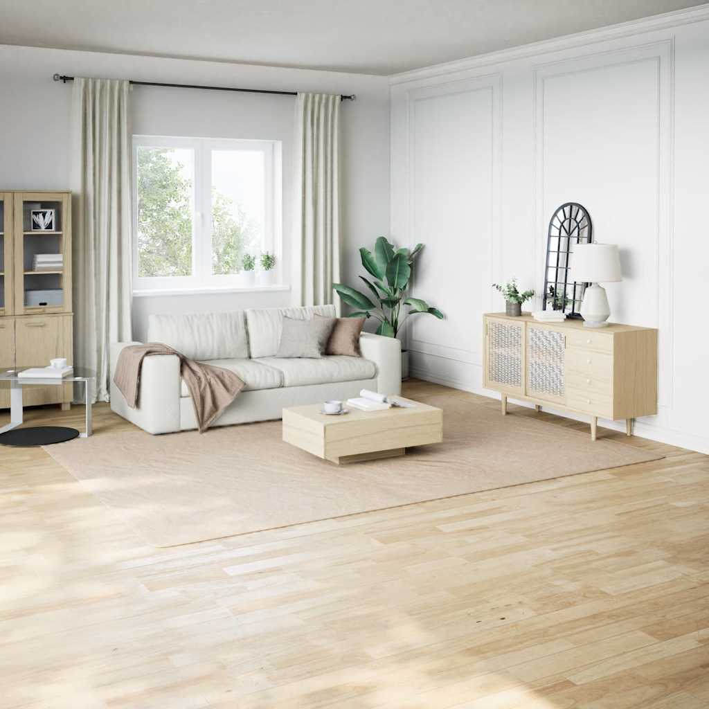 Shaggy Rug Polyester Width 240 cm Beige 340 cm