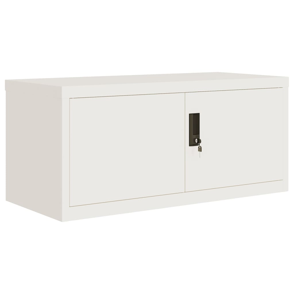vidaXL File Cabinet White 90x40x180 cm Steel 3