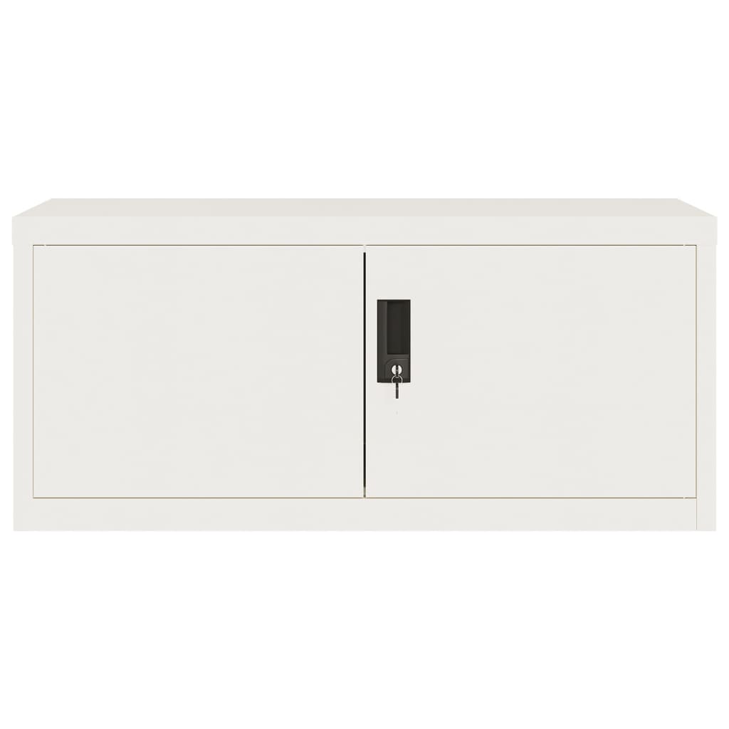 vidaXL File Cabinet White 90x40x180 cm Steel 4