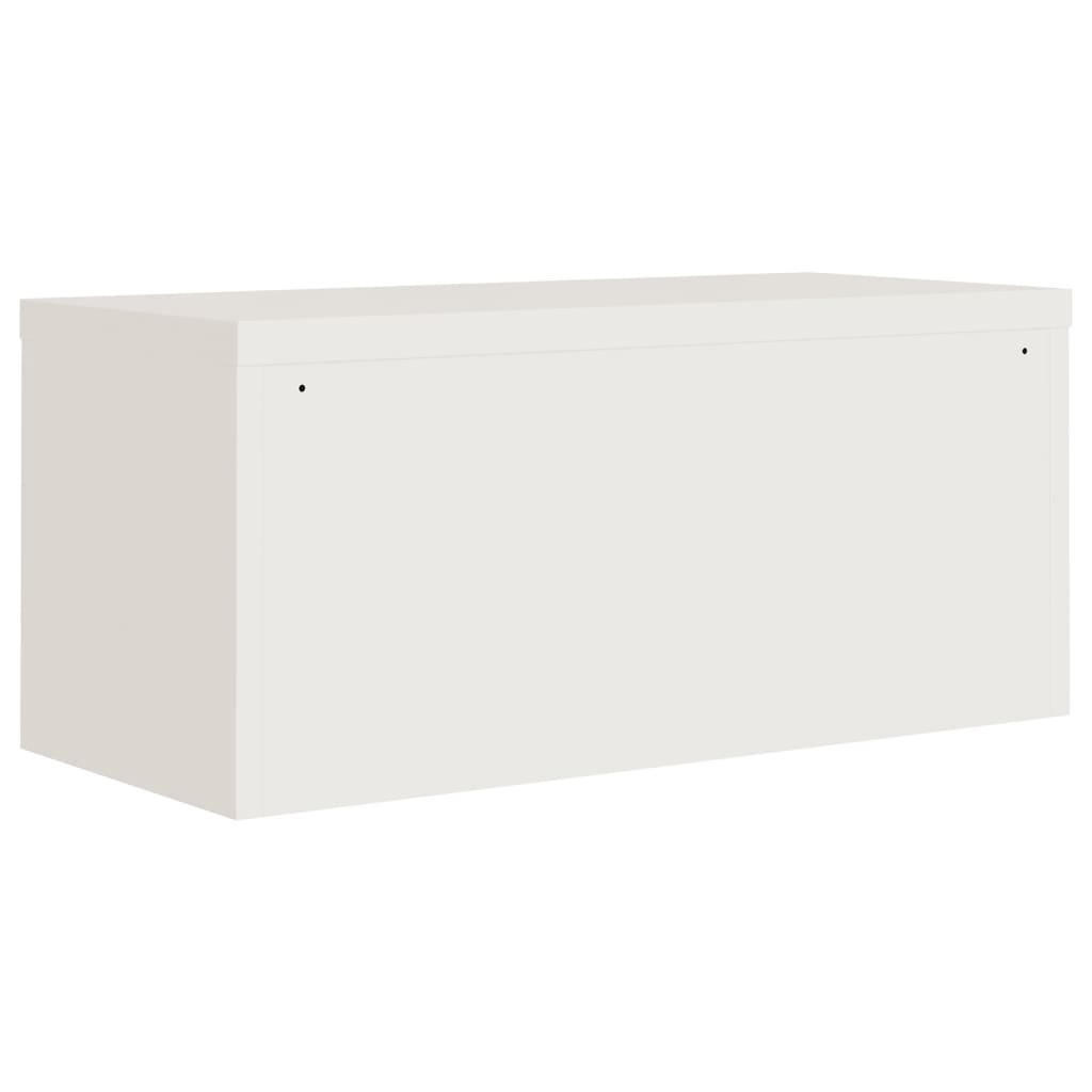 vidaXL File Cabinet White 90x40x180 cm Steel 6