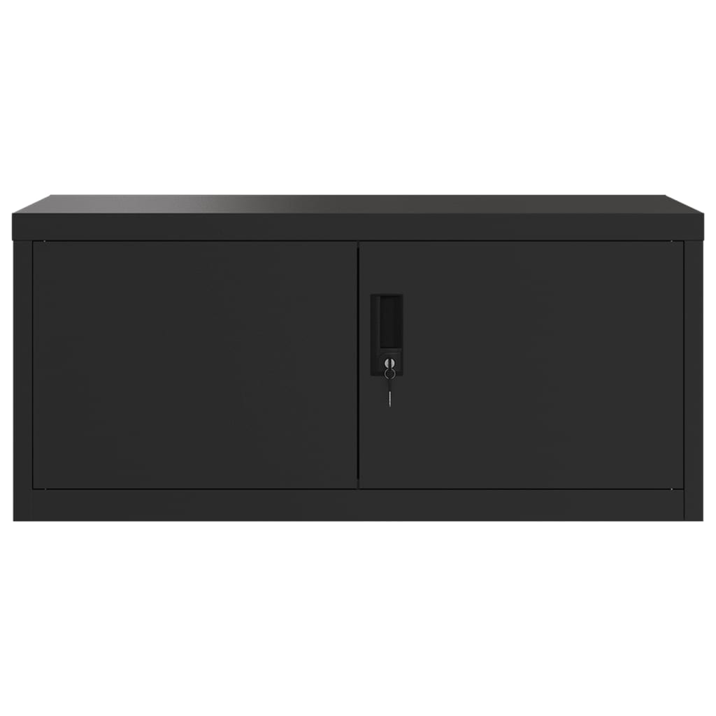 vidaXL File Cabinet Black 90x40x180 cm Steel 4