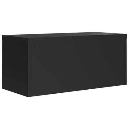 vidaXL File Cabinet Black 90x40x180 cm Steel 6