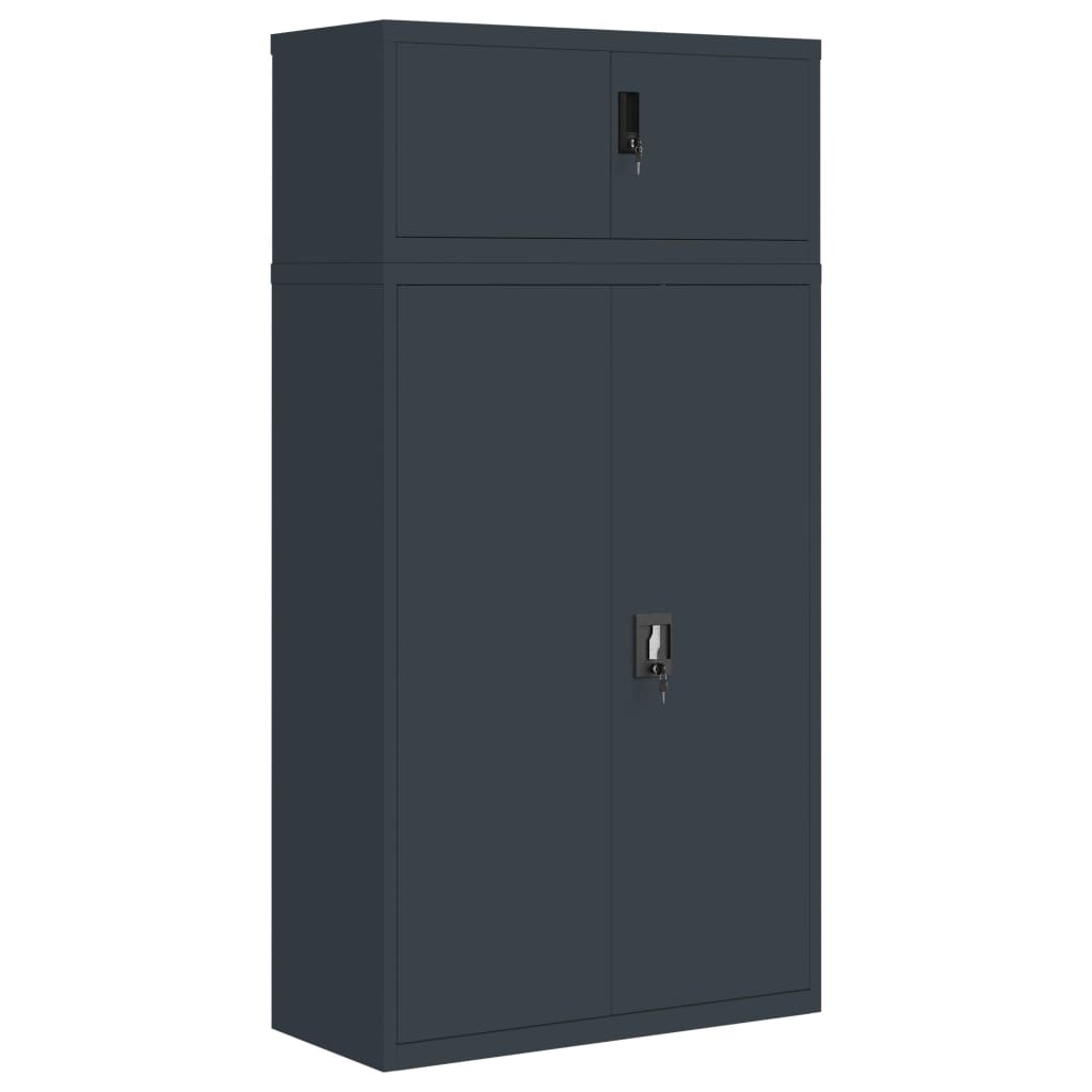 vidaXL File Cabinet Anthracite 90x40x180 cm Steel 2