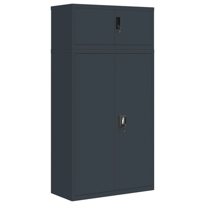 vidaXL File Cabinet Anthracite 90x40x180 cm Steel 2
