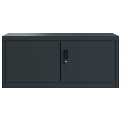 vidaXL File Cabinet Anthracite 90x40x180 cm Steel 4