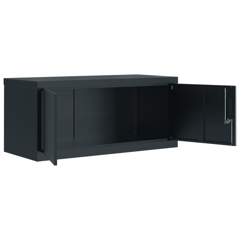 vidaXL File Cabinet Anthracite 90x40x180 cm Steel 5
