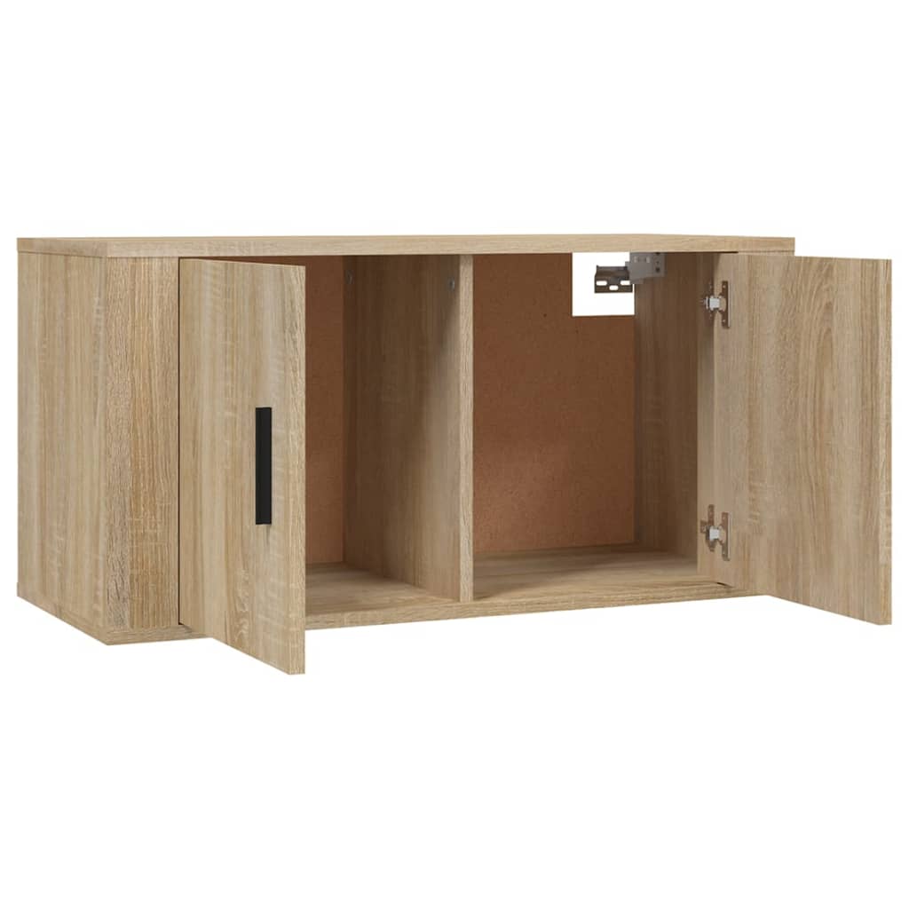 Wall-mounted TV Cabinet Set 80x34.5x40 cm 3 pcs Sonoma oak