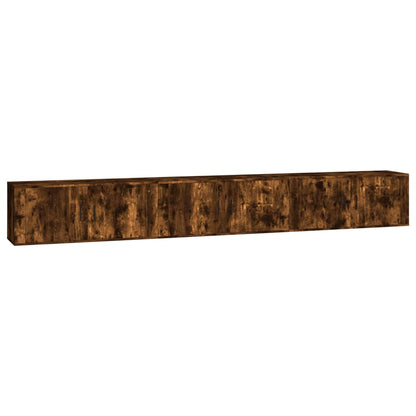 Wall-mounted TV Cabinet Set 100x34.5x40 cm 3 pcs Smoked oak