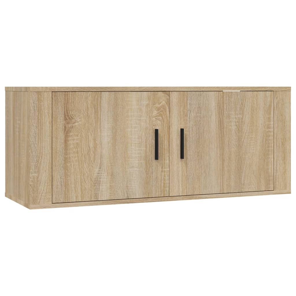 3 Piece TV Cabinet Set Engineered Wood Sonoma oak
