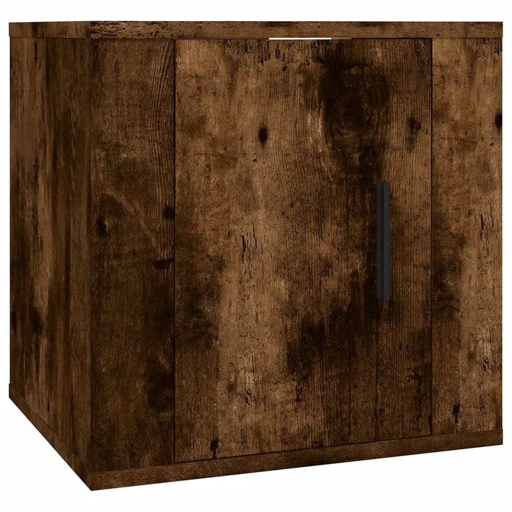 2 Piece TV Cabinet Set Engineered Wood Smoked oak