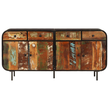 vidaXL Sideboard 140x35x70 cm Solid Wood Reclaimed and Metal 3