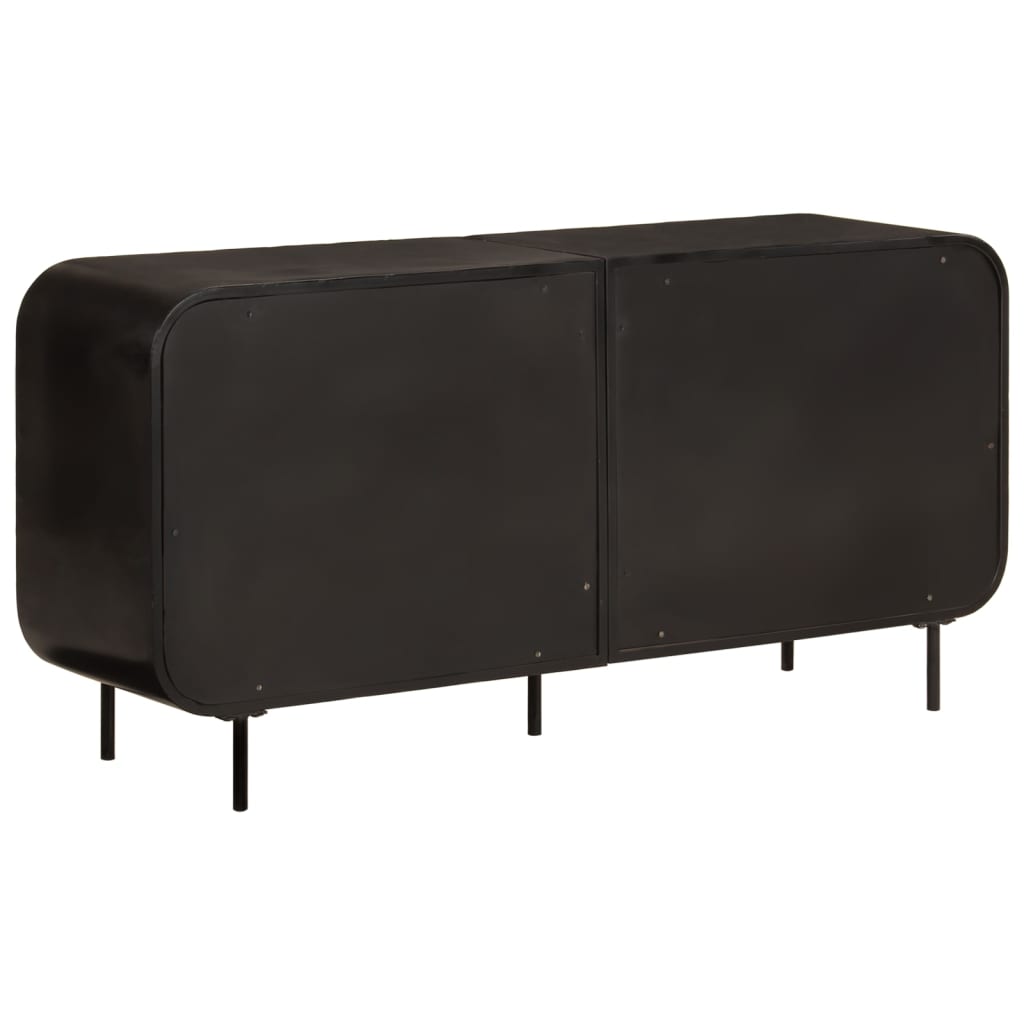 vidaXL Sideboard 140x35x70 cm Solid Wood Reclaimed and Metal 4