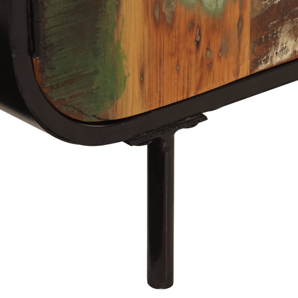 vidaXL Sideboard 140x35x70 cm Solid Wood Reclaimed and Metal 6