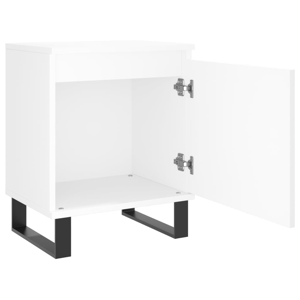 Bedside Cabinet 40x30x50 cm Engineered Wood White