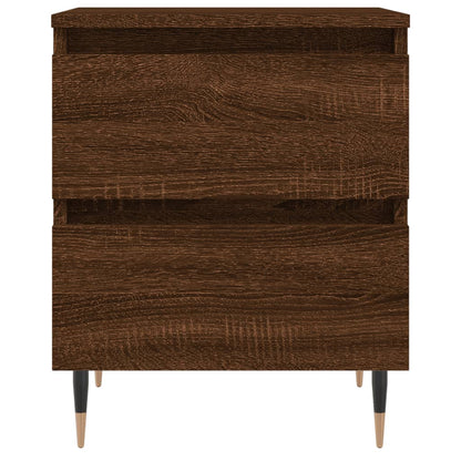 vidaXL Bedside Cabinets 2 pcs Brown Oak 40x35x50 cm Engineered Wood