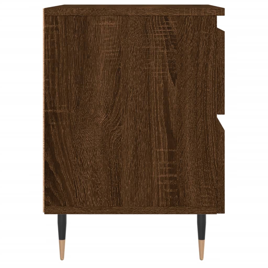 vidaXL Bedside Cabinets 2 pcs Brown Oak 40x35x50 cm Engineered Wood