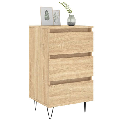 vidaXL Bedside Cabinet Sonoma Oak 40x35x69 cm Engineered Wood