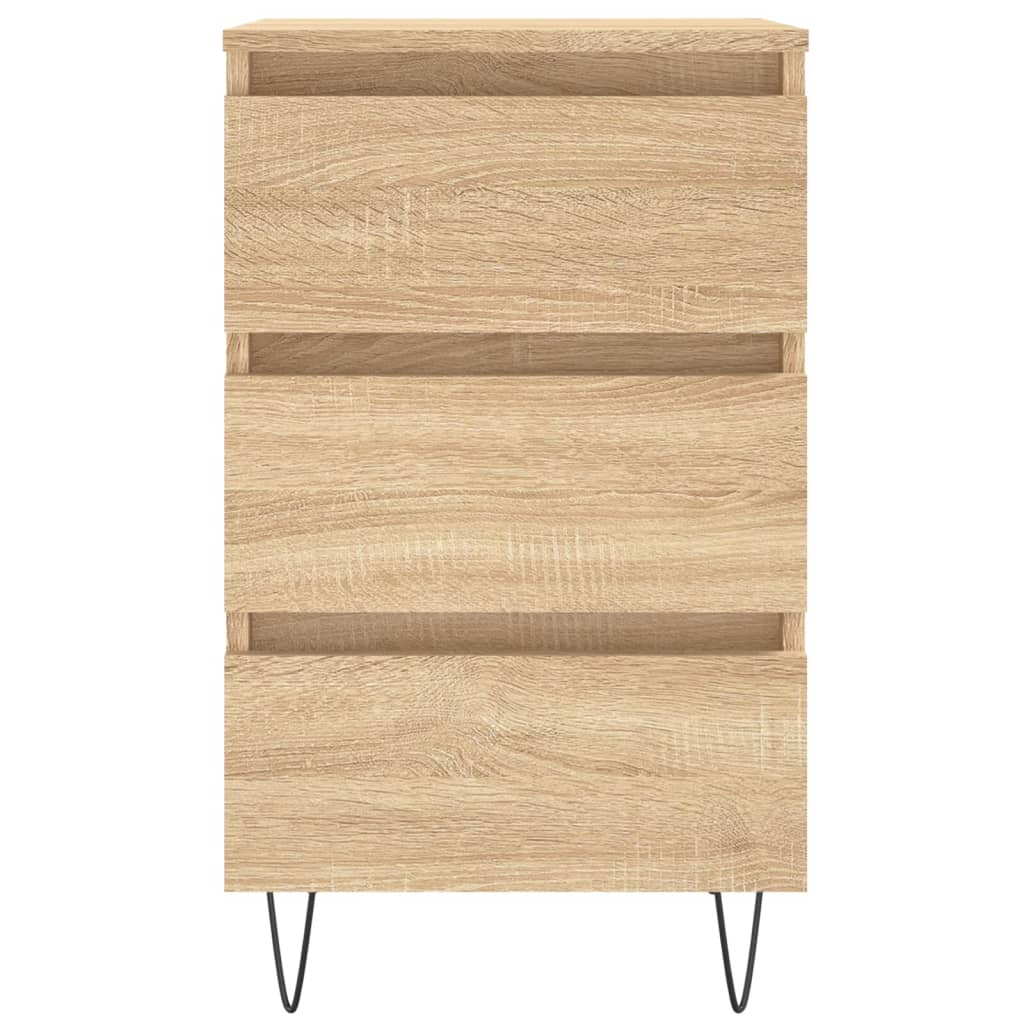 vidaXL Bedside Cabinet Sonoma Oak 40x35x69 cm Engineered Wood