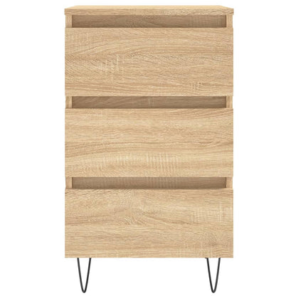 vidaXL Bedside Cabinet Sonoma Oak 40x35x69 cm Engineered Wood