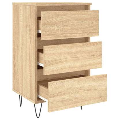 vidaXL Bedside Cabinet Sonoma Oak 40x35x69 cm Engineered Wood