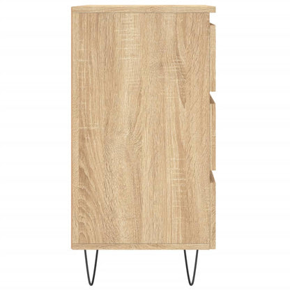 vidaXL Bedside Cabinet Sonoma Oak 40x35x69 cm Engineered Wood