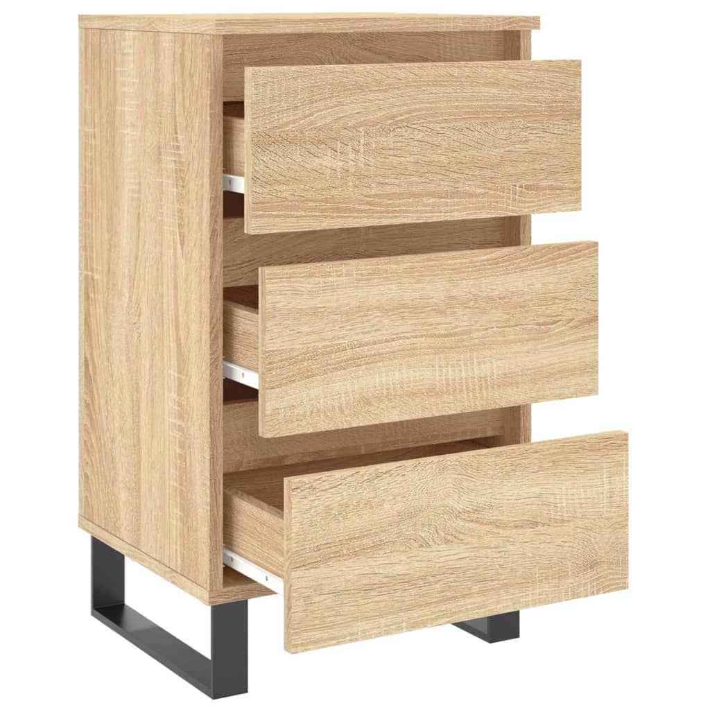 vidaXL Bedside Cabinets 2 pcs Sonoma Oak 40x35x69 cm Engineered Wood