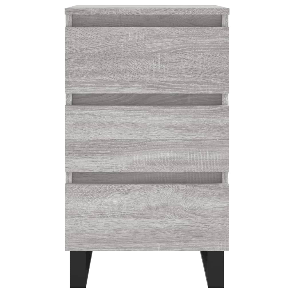 vidaXL Bedside Cabinets 2 pcs Grey Sonoma 40x35x69 cm Engineered Wood