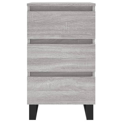 vidaXL Bedside Cabinets 2 pcs Grey Sonoma 40x35x69 cm Engineered Wood