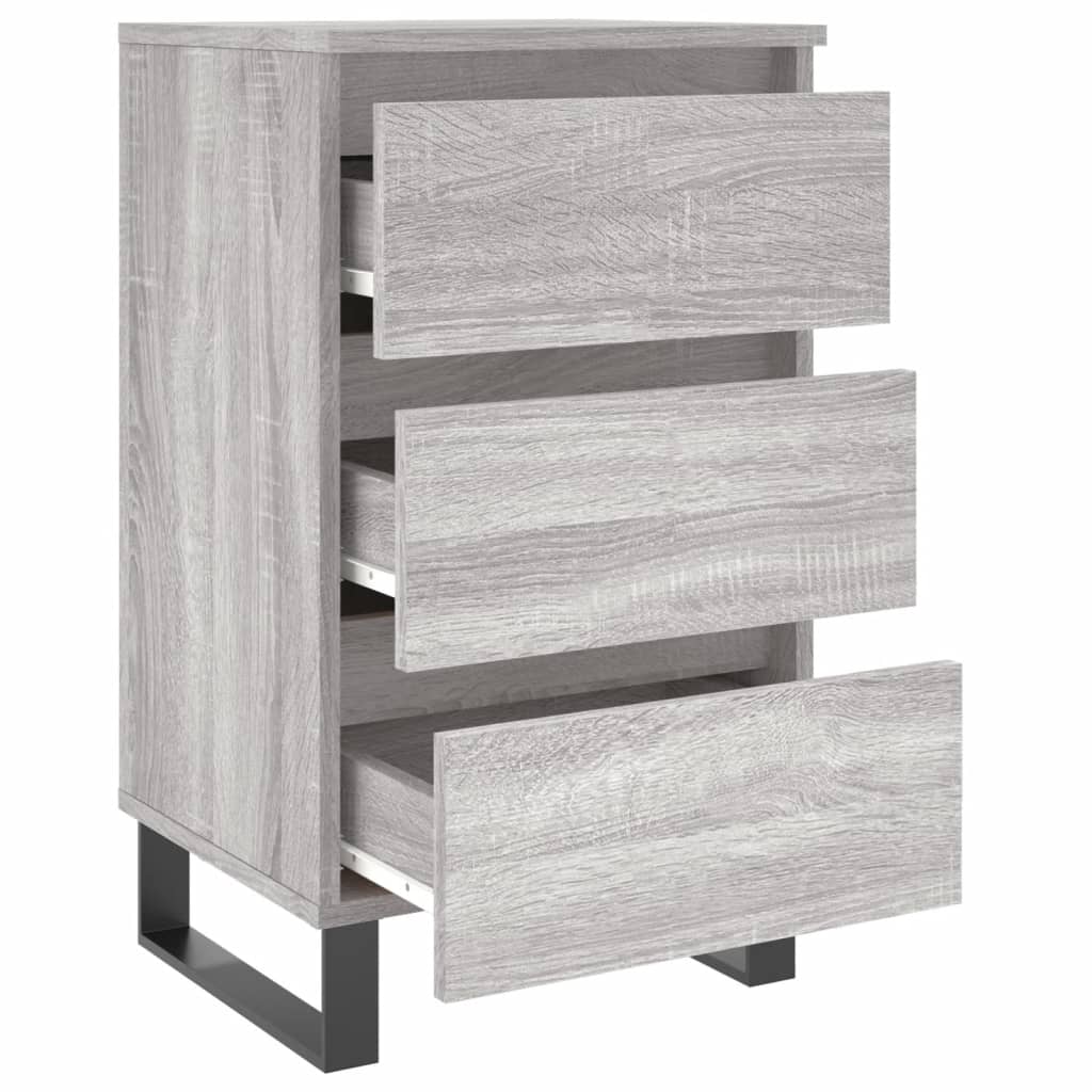 vidaXL Bedside Cabinets 2 pcs Grey Sonoma 40x35x69 cm Engineered Wood